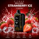 Elf Bar Raya Sobo 40000 Puffs Disposable Strawberry Ice