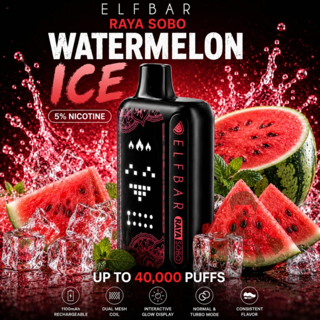 Elf Bar Raya Sobo 40000 Puffs Disposable Watermelon Ice
