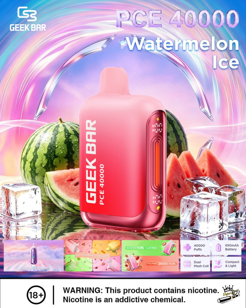 GEEK BAR PCE 40000 Puffs Disposable Vape Watermelon Ice