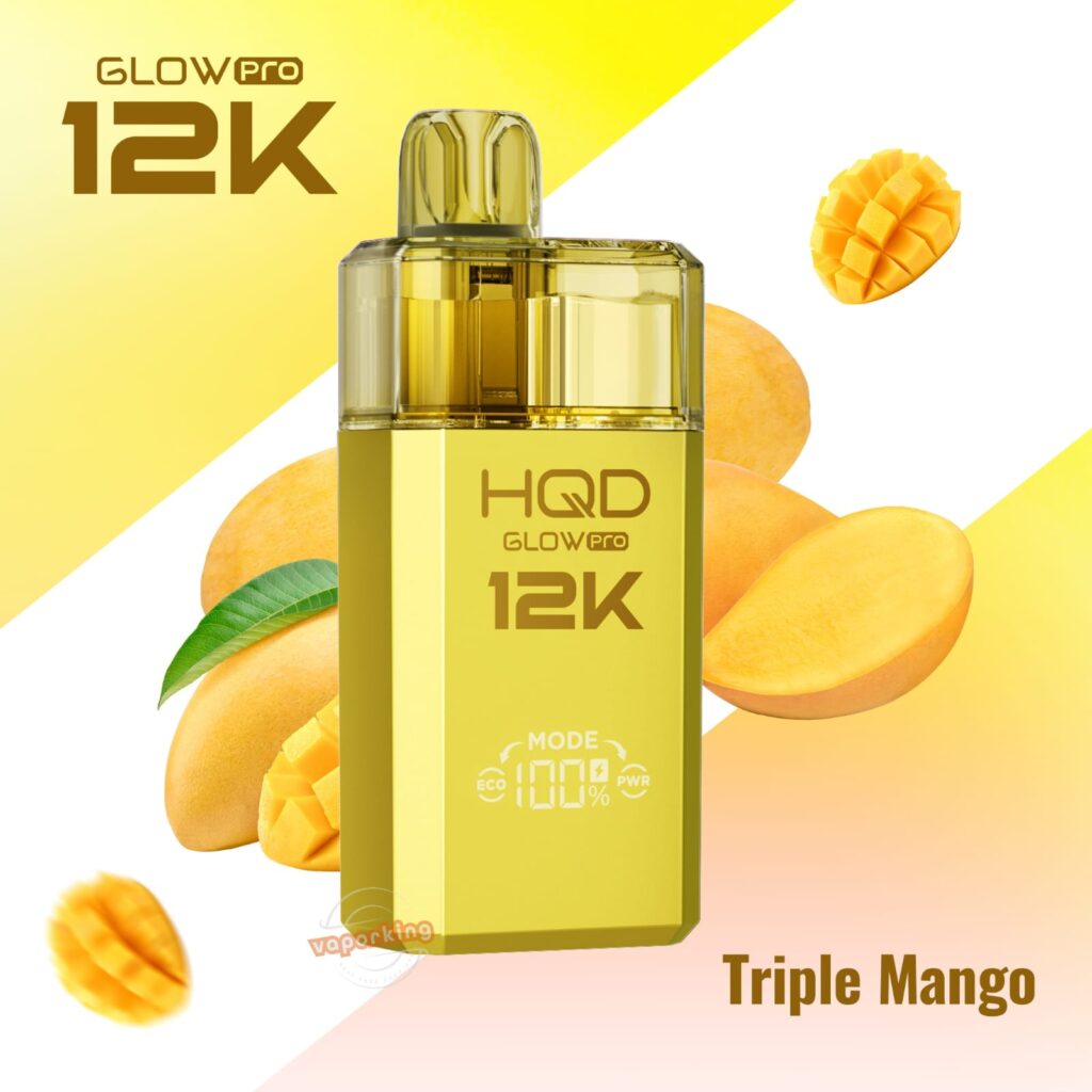 HQD Glow PRO 12000 Puffs Disposable Kit Triple Mango