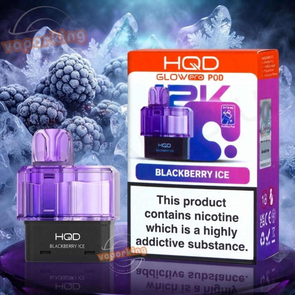 Hqd Glow Pro 12000 Puffs Replacement Pod Blackberry Ice