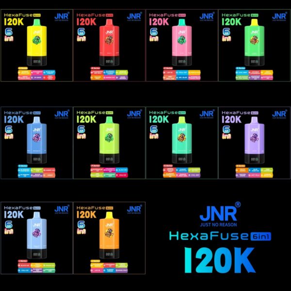 JNR HexaFuse 120K Puffs Disposable Vape