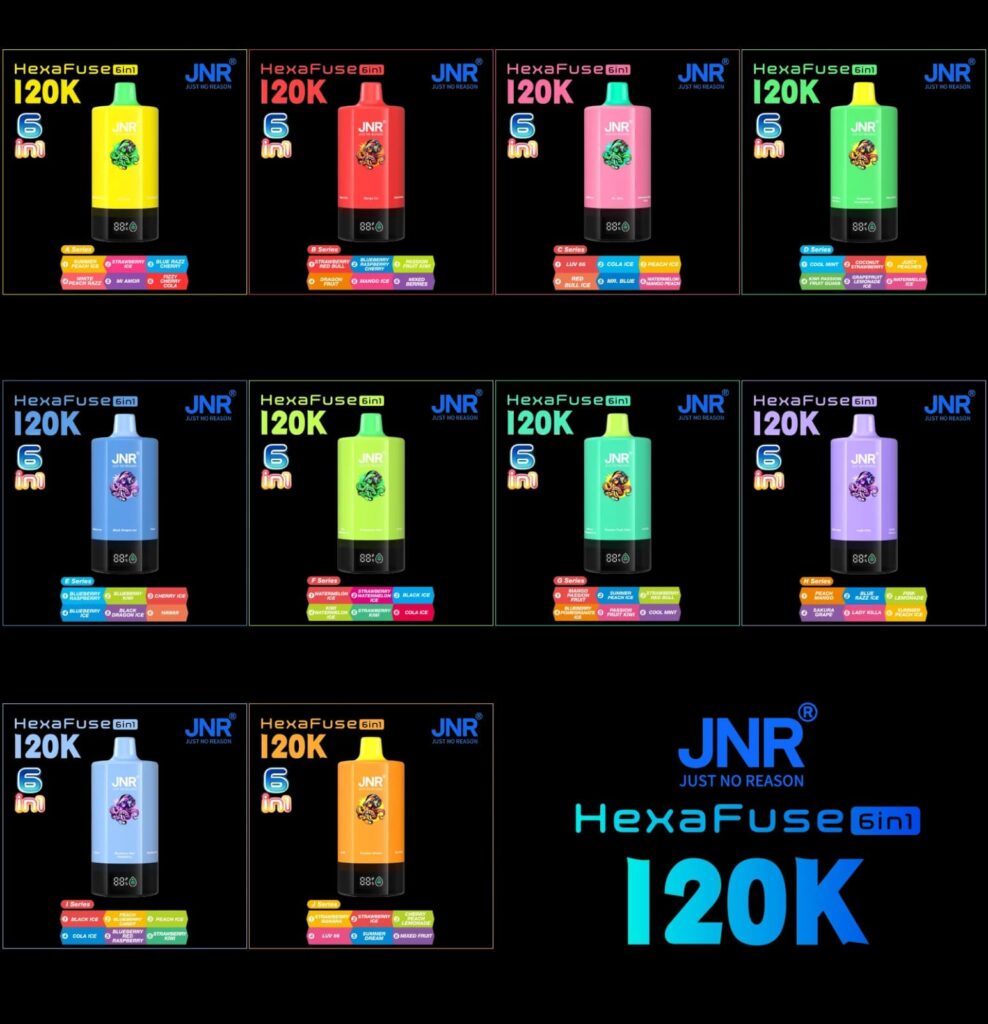 JNR HexaFuse 120K Puffs Disposable Vape