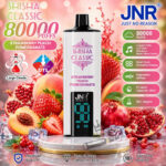 JNR Shisha Classic 80000 Puffs Disposable Strawberry Peach Pomegranate