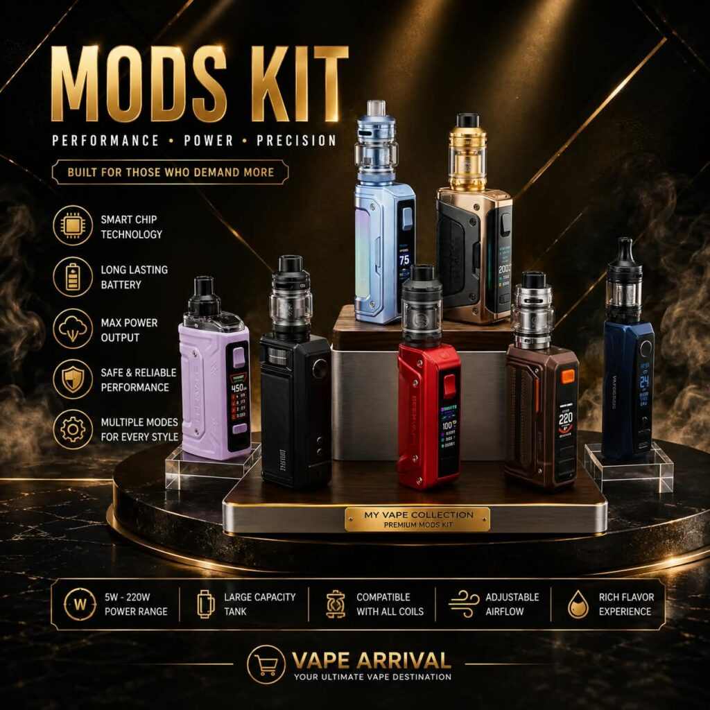Vape Mods Kits Dubai UAE Advanced Vape Devices Vape Arrival