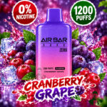 AIR BAR NANO ZERO 1200 Puffs Disposable Cranberry Grape