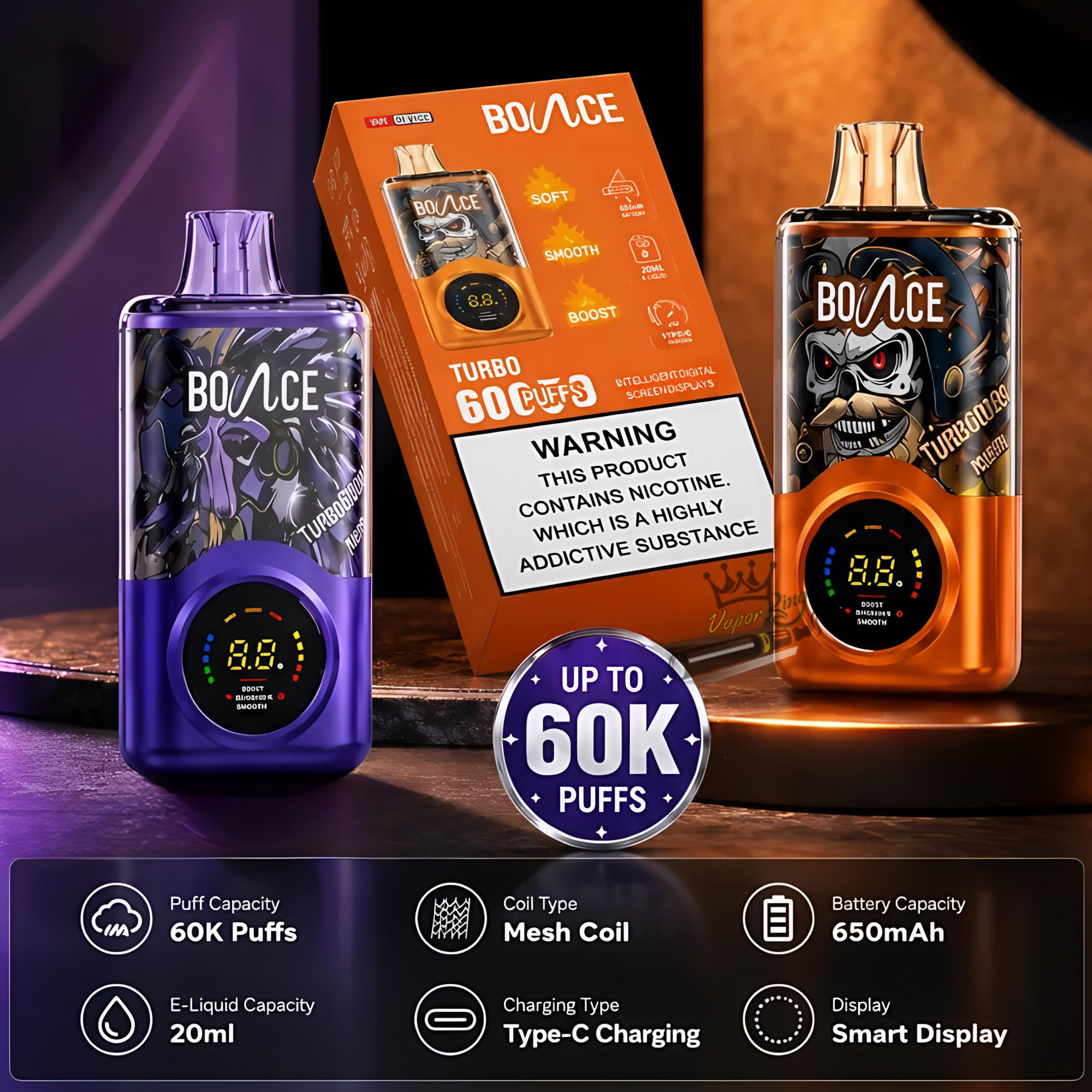 Bounce Turbo 60000 Puffs Disposable Bounce Turbo 60000 Puffs Disposable