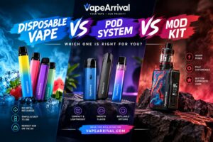 Disposable vape vs pod system vs mod kit comparison