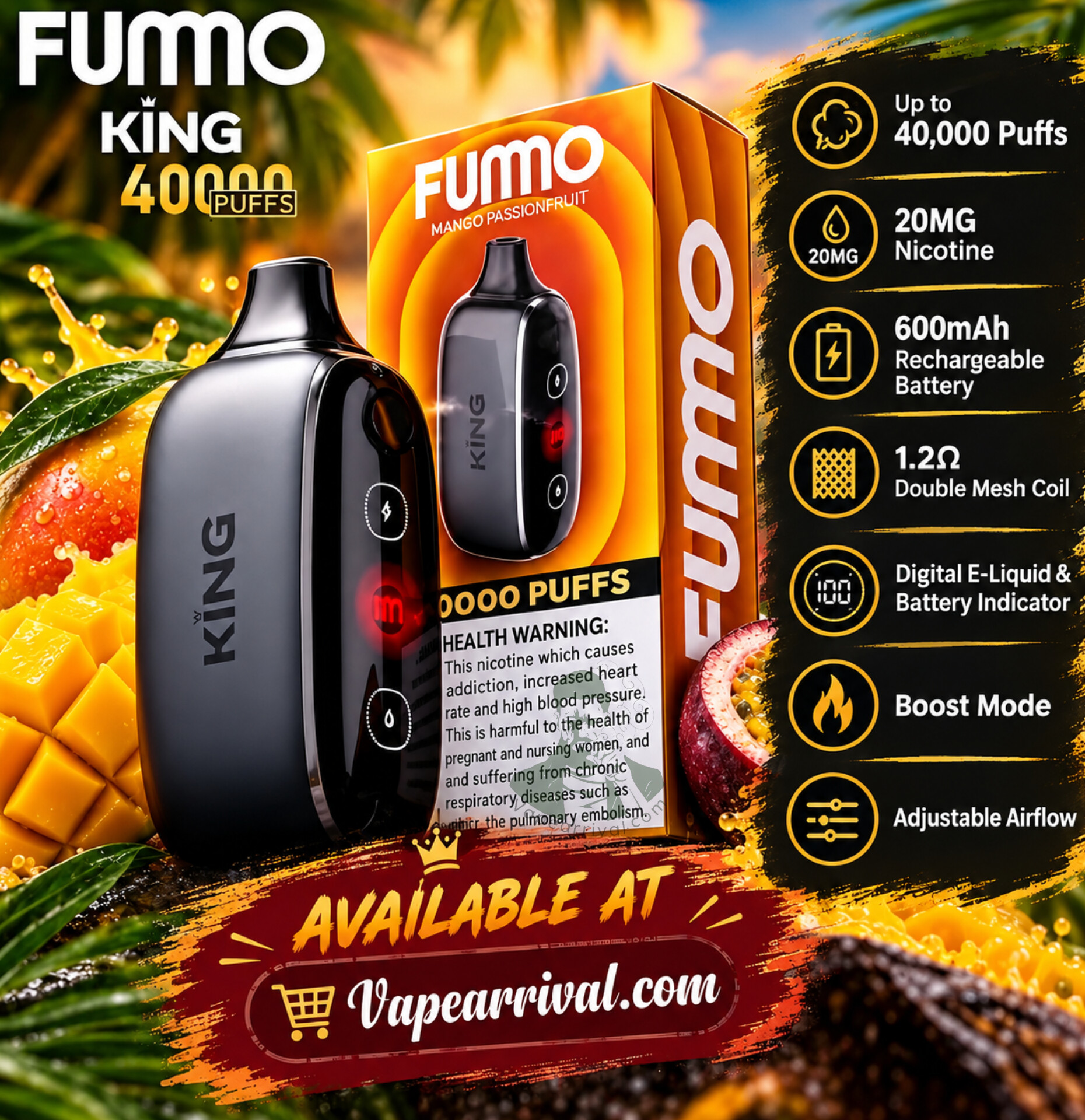 FUMMO King 40000 Puffs Disposable Vape FUMMO King 40000 Puffs Disposable Vape