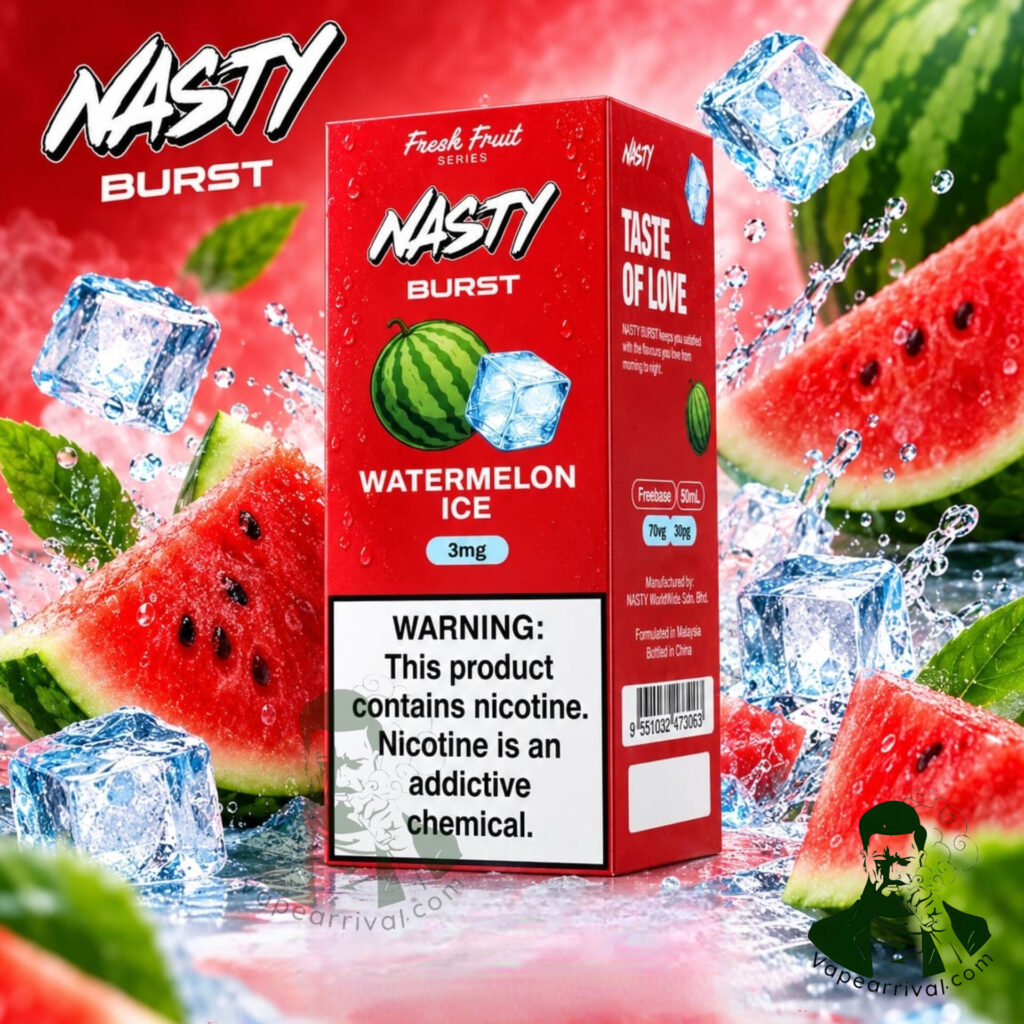Nasty Burst 60ml 3mg Vape Juice Watermelon Ice