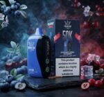 Al Fakher Crown Bar Cloud Box 50000 Puffs Blueberry Cherry Cranberry