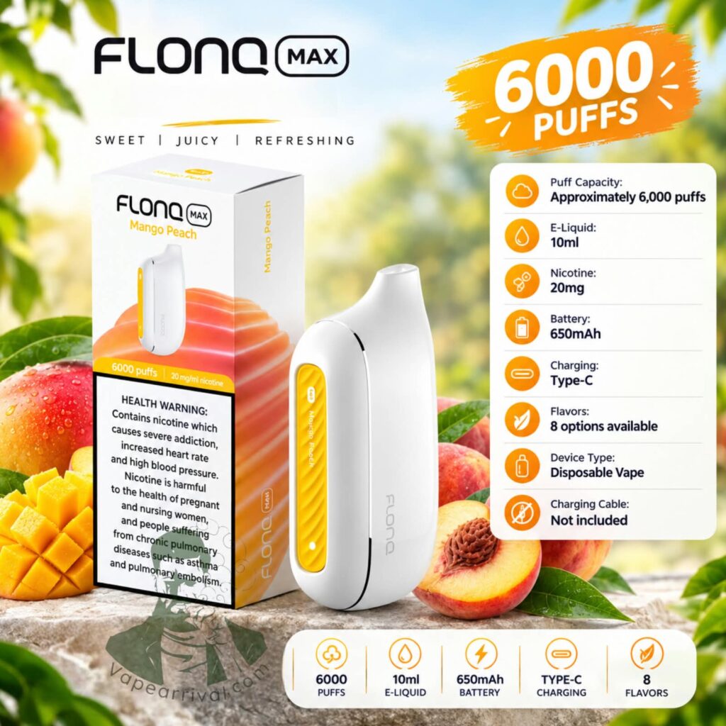 Flonq Max 6000 Puffs Disposable Vape