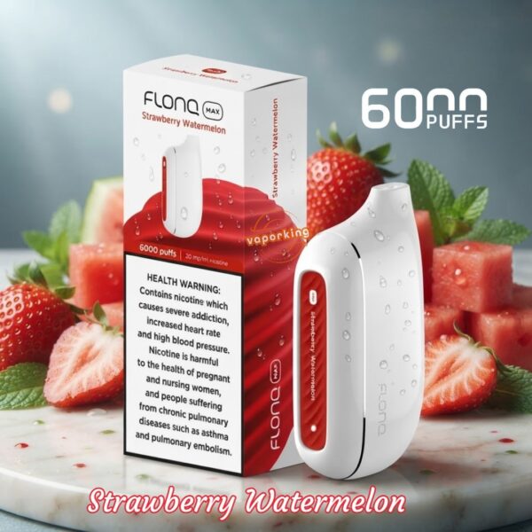 Flonq Max 6000 Puffs Disposable Vape Strawberry Watermelon
