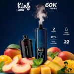 Kief Lion 60000 puffs Disposable Kit Peach Mango
