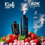 Kief Lion 60000 puffs Disposable Kit Strawberry Bubble Gum