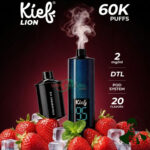 Kief Lion 60000 puffs Disposable Kit Strawberry Ice