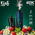 Kief Lion 60000 puffs Disposable Kit Strawberry Kiwi Ice