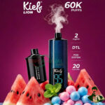 Kief Lion 60000 puffs Disposable Kit Watermelon Bubble Gum