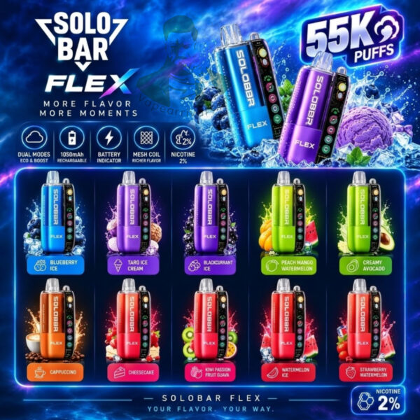 SOLOBAR FLEX 55000 Puffs Disposable Kit