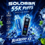 SOLOBAR FLEX 55000 Puffs Disposable Kit Blueberry Ice