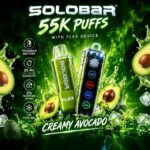 SOLOBAR FLEX 55000 Puffs Disposable Kit Creamy Avocado