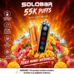 SOLOBAR FLEX 55000 Puffs Disposable Kit Peach Mango Watermelon