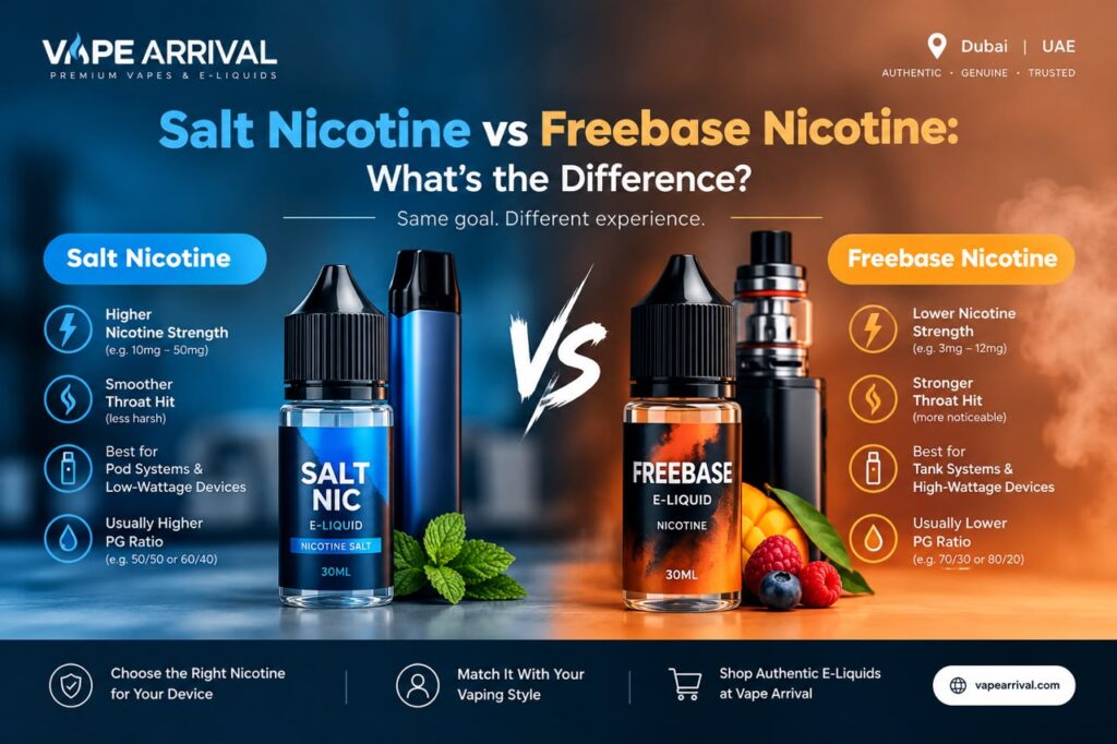 Salt Nicotine vs Freebase Nicotine